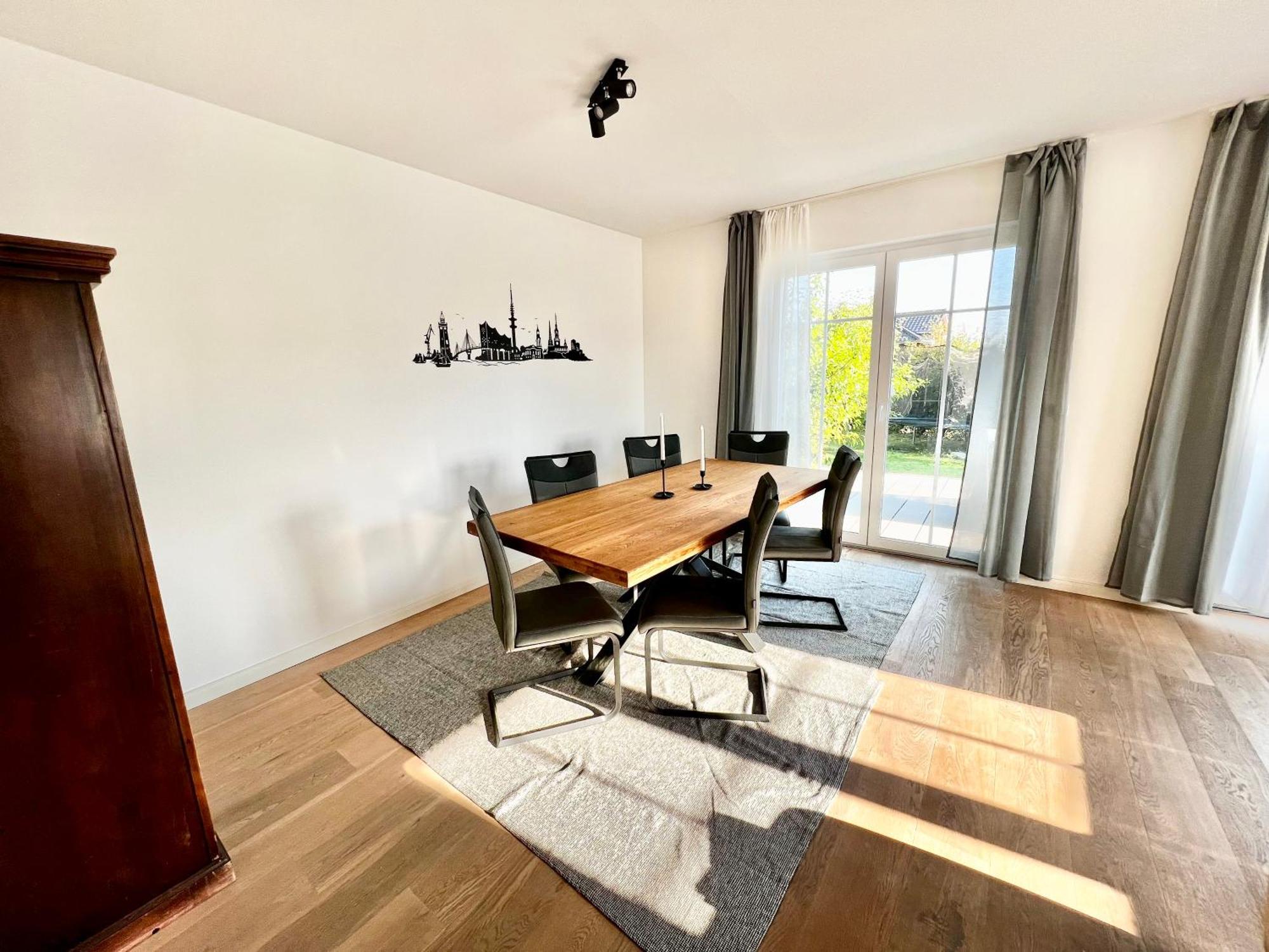 Ferienwohnung Luxurioese Doppelhaushaelfte Am Gruenen Rande Von Hamburg Oststeinbek Exterior foto